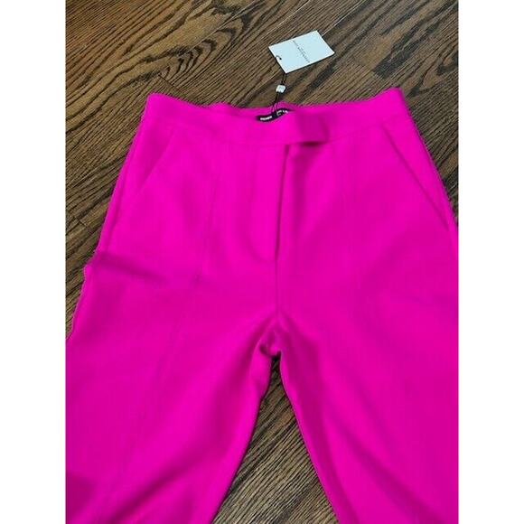 Generation Love Lucca Crepe Pants High Rise Flared Leg Retro Hot Pink Size 4 NEW - Picture 5 of 12